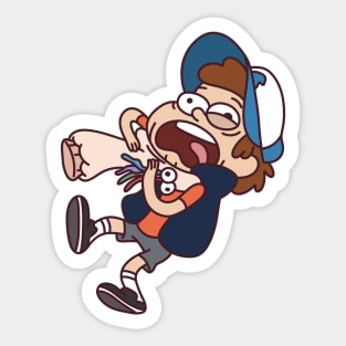 Gravity Falls Dipper with Sock Puppet Sticker